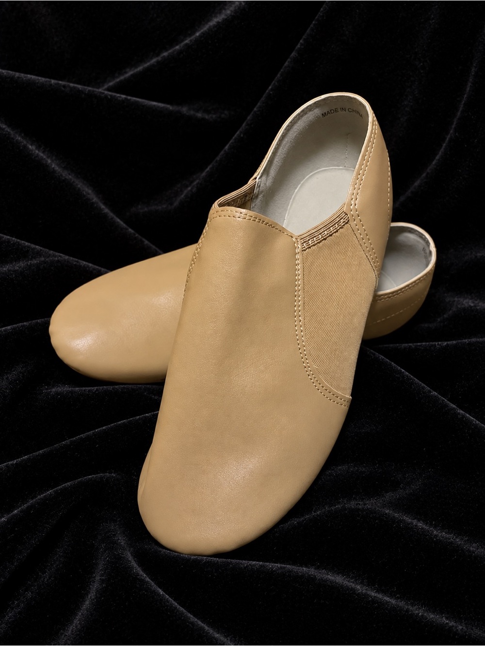 Stelle Split Sole Jazz Dancing Shoes in Beige Size 7.5